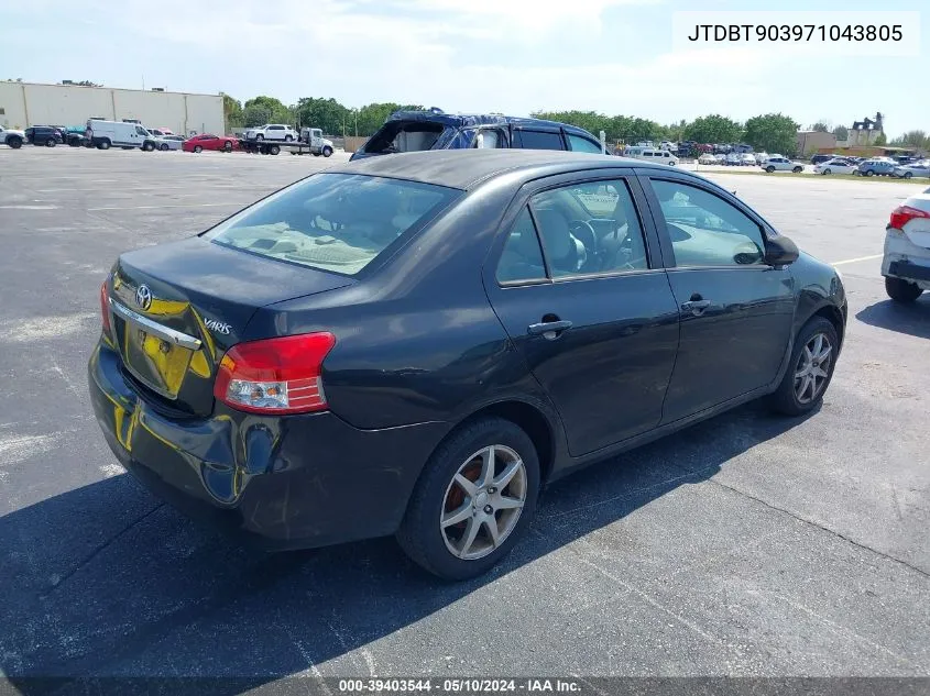 2007 Toyota Yaris VIN: JTDBT903971043805 Lot: 39403544