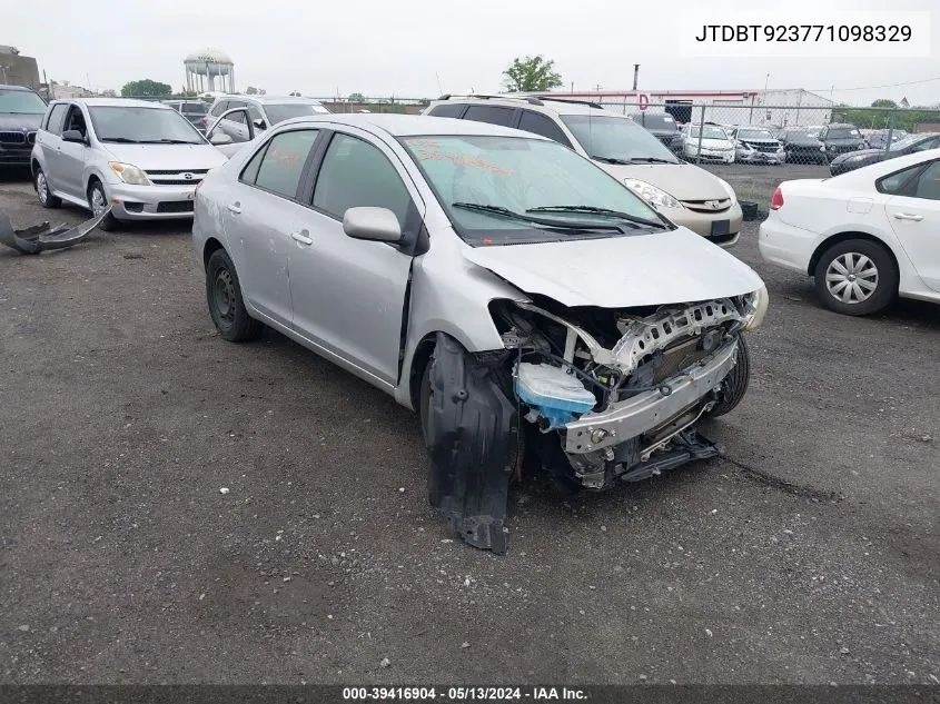 JTDBT923771098329 2007 Toyota Yaris