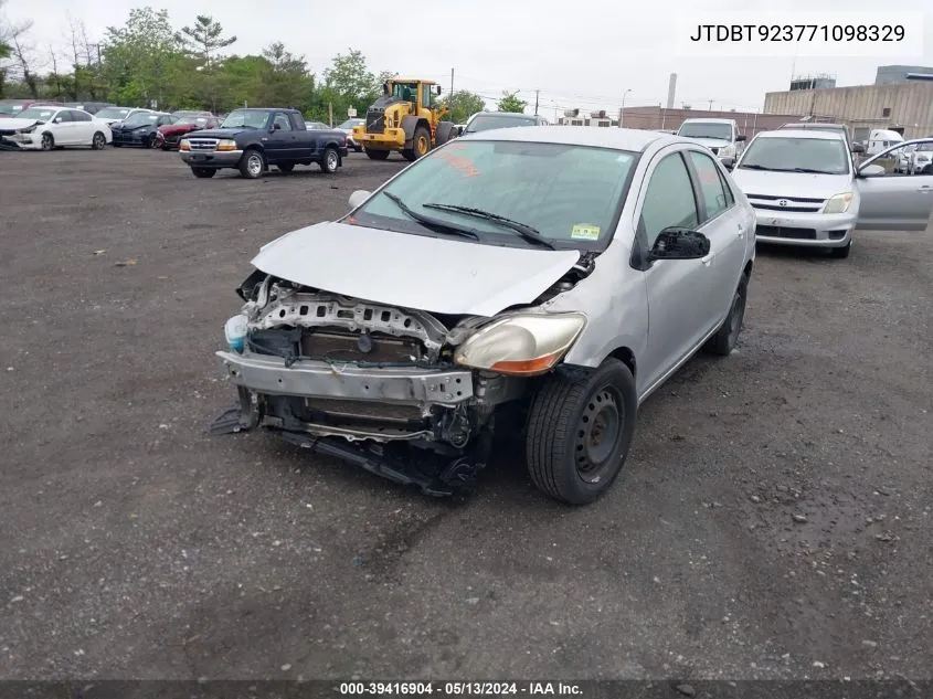 JTDBT923771098329 2007 Toyota Yaris