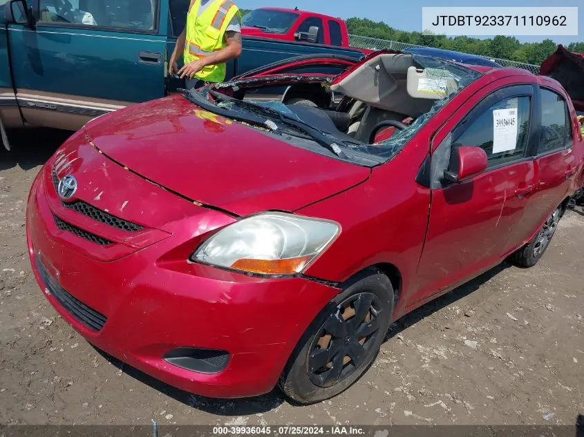 JTDBT923371110962 2007 Toyota Yaris