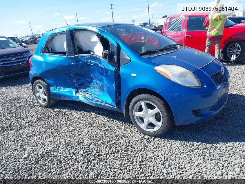 JTDJT903975061404 2007 Toyota Yaris