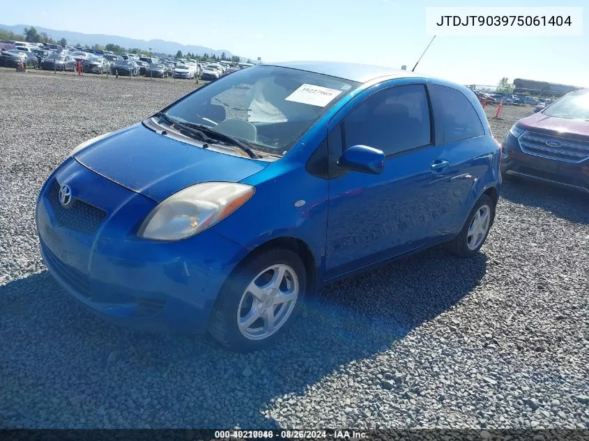 2007 Toyota Yaris VIN: JTDJT903975061404 Lot: 40210046