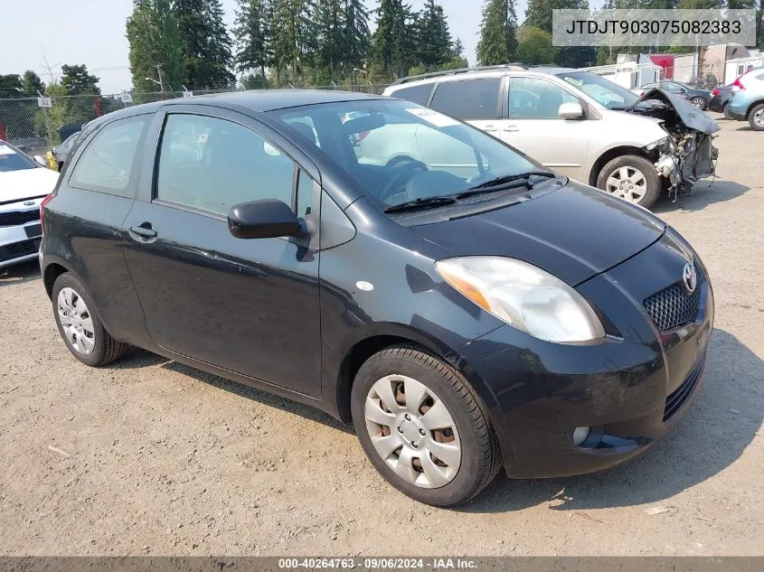 2007 Toyota Yaris VIN: JTDJT903075082383 Lot: 40264763