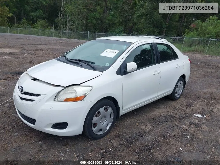 2007 Toyota Yaris VIN: JTDBT923971036284 Lot: 40265003