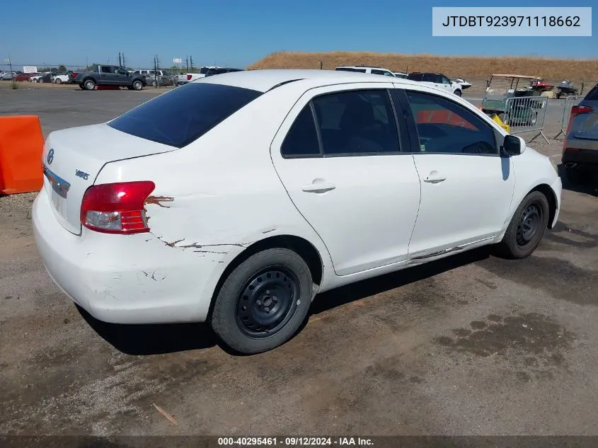 JTDBT923971118662 2007 Toyota Yaris