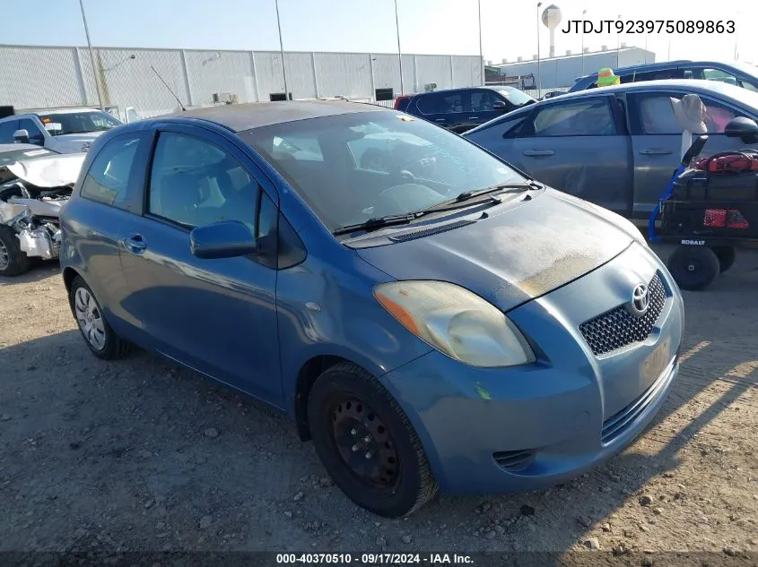 2007 Toyota Yaris VIN: JTDJT923975089863 Lot: 40370510