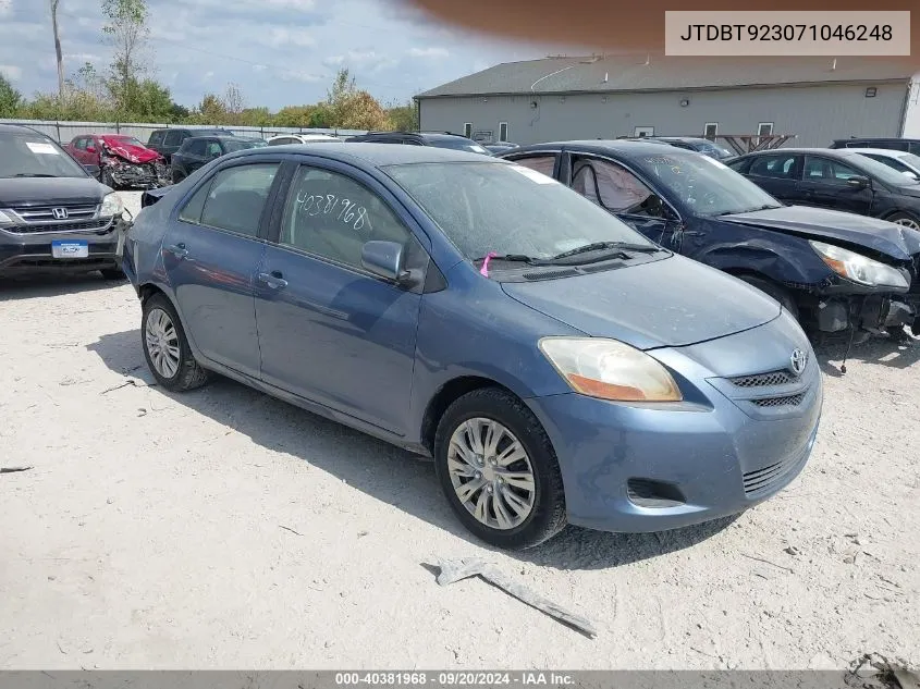 2007 Toyota Yaris VIN: JTDBT923071046248 Lot: 40381968