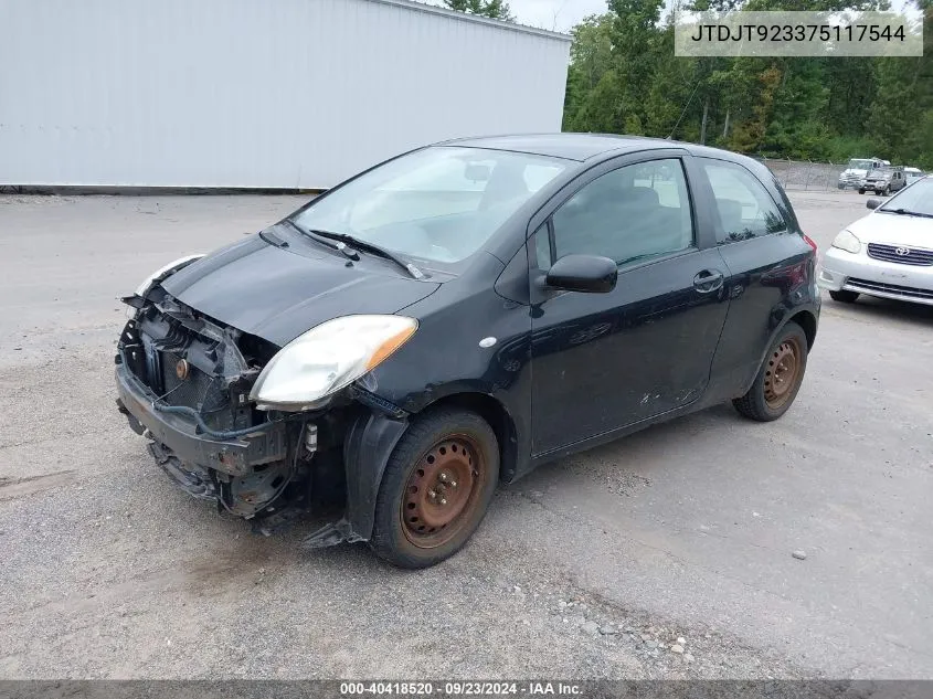 JTDJT923375117544 2007 Toyota Yaris