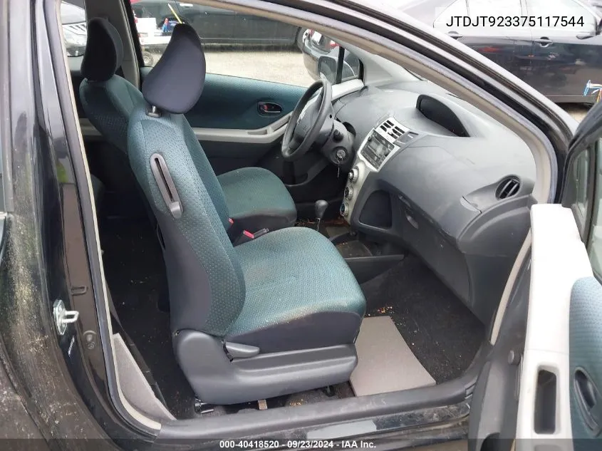 JTDJT923375117544 2007 Toyota Yaris