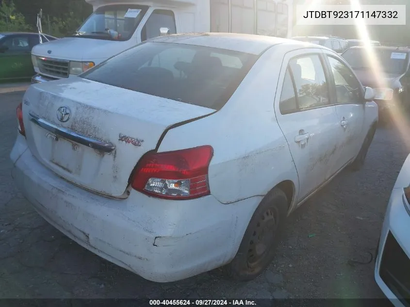 JTDBT923171147332 2007 Toyota Yaris