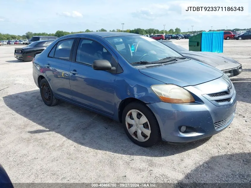 JTDBT923371186343 2007 Toyota Yaris