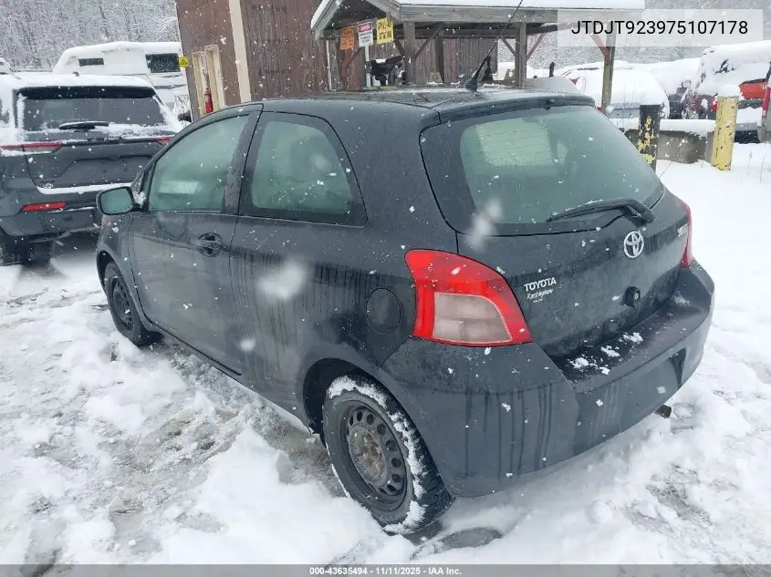 JTDJT923975107178 2007 Toyota Yaris