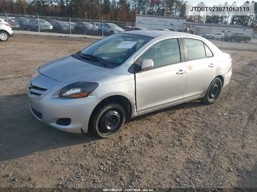JTDBT923871063119 2007 Toyota Yaris