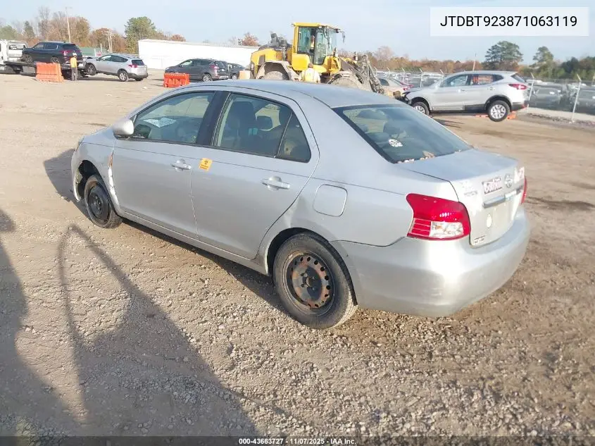 JTDBT923871063119 2007 Toyota Yaris