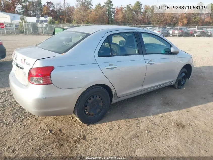 JTDBT923871063119 2007 Toyota Yaris