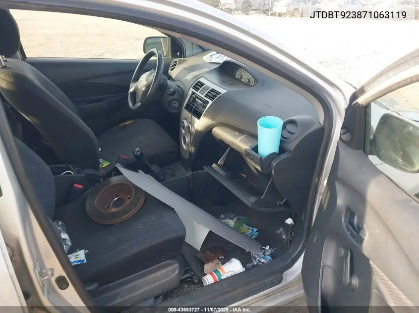 JTDBT923871063119 2007 Toyota Yaris