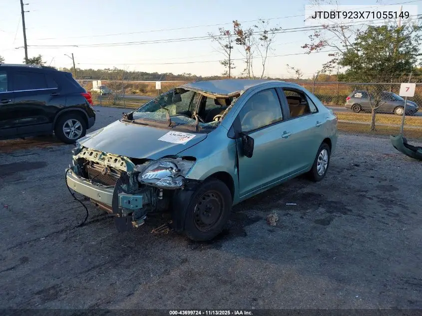 JTDBT923X71055149 2007 Toyota Yaris