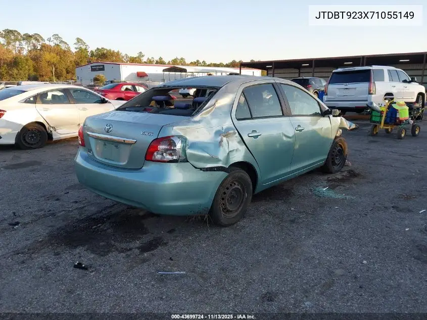 JTDBT923X71055149 2007 Toyota Yaris
