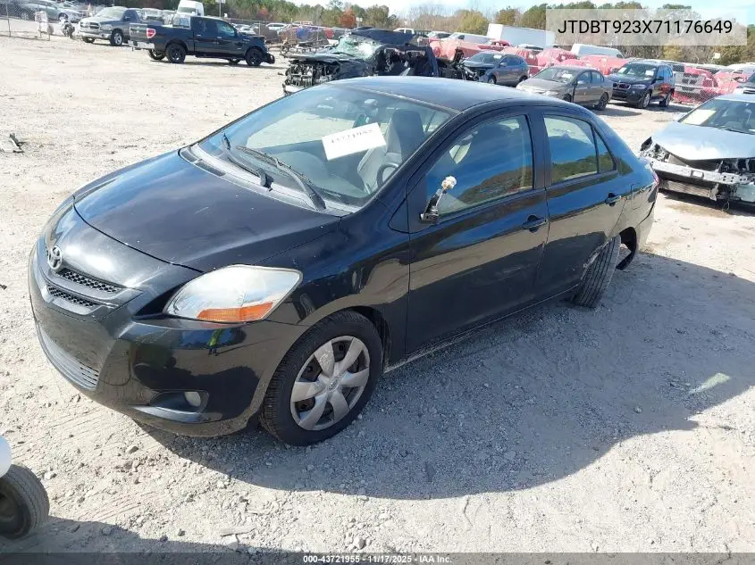 JTDBT923X71176649 2007 Toyota Yaris