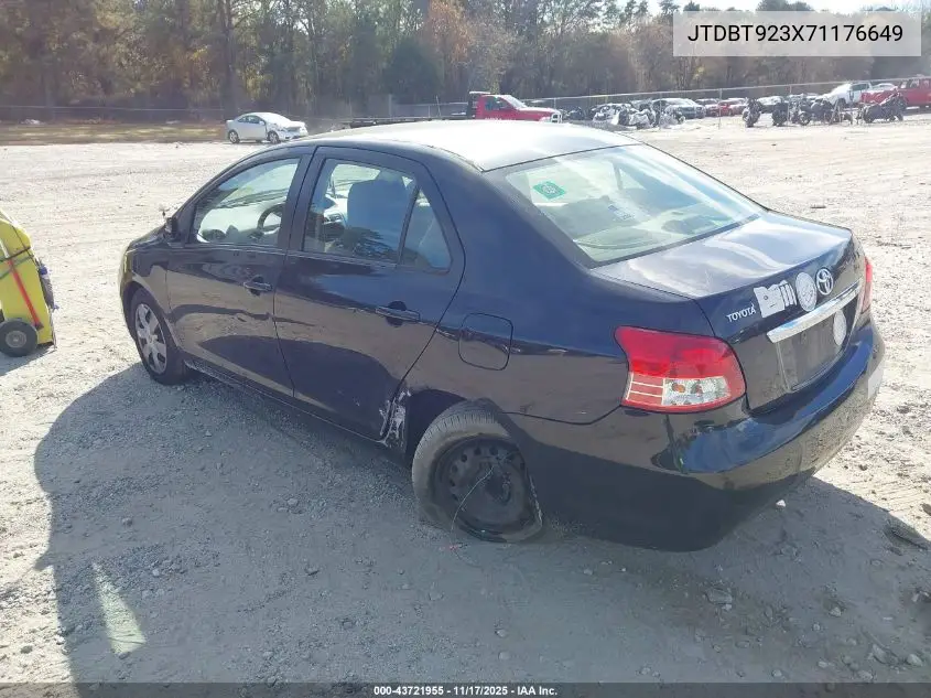 JTDBT923X71176649 2007 Toyota Yaris