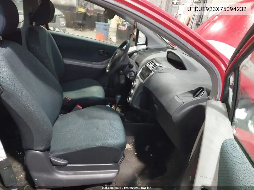 JTDJT923X75094232 2007 Toyota Yaris
