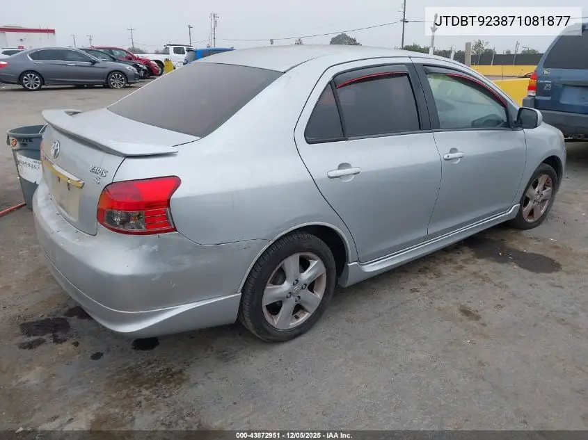 JTDBT923871081877 2007 Toyota Yaris S