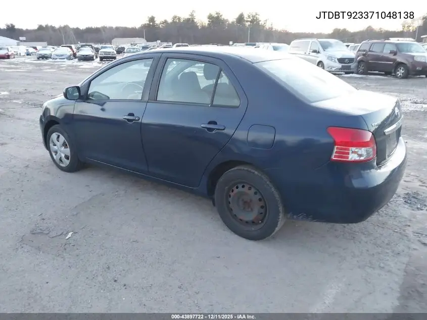 JTDBT923371048138 2007 Toyota Yaris