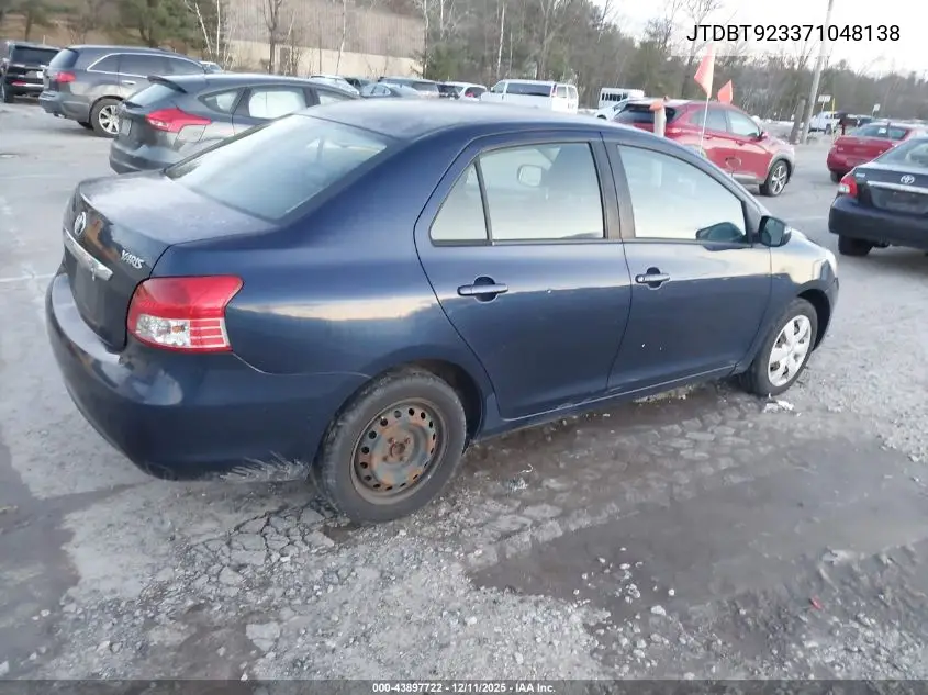 JTDBT923371048138 2007 Toyota Yaris