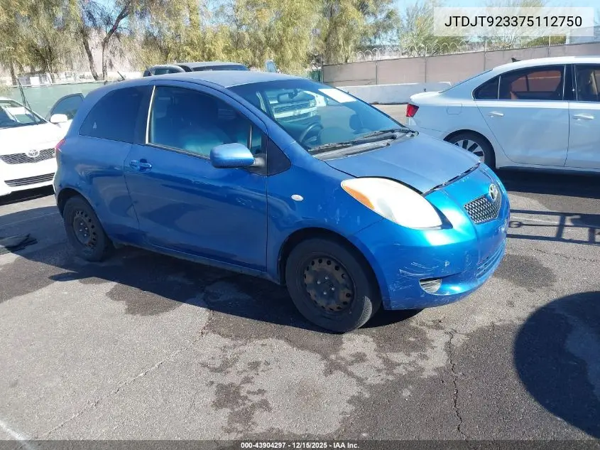 JTDJT923375112750 2007 Toyota Yaris