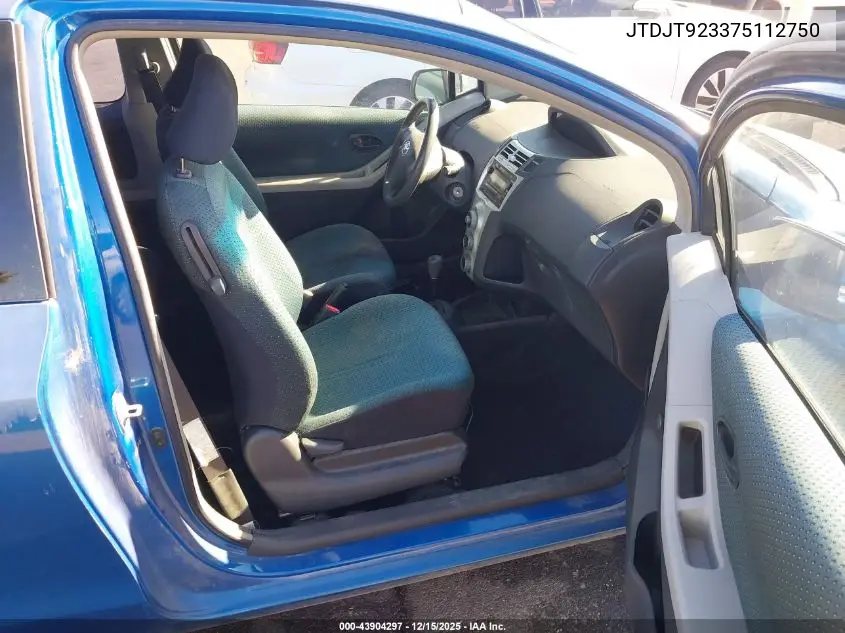 JTDJT923375112750 2007 Toyota Yaris
