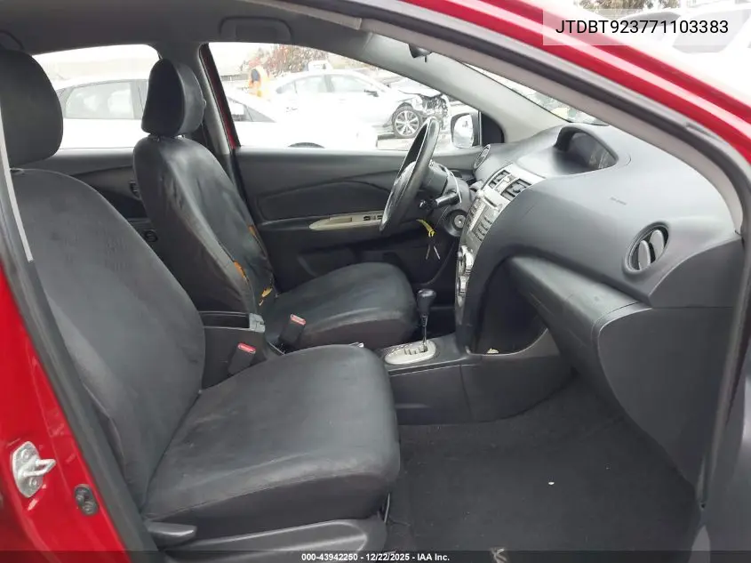 JTDBT923771103383 2007 Toyota Yaris