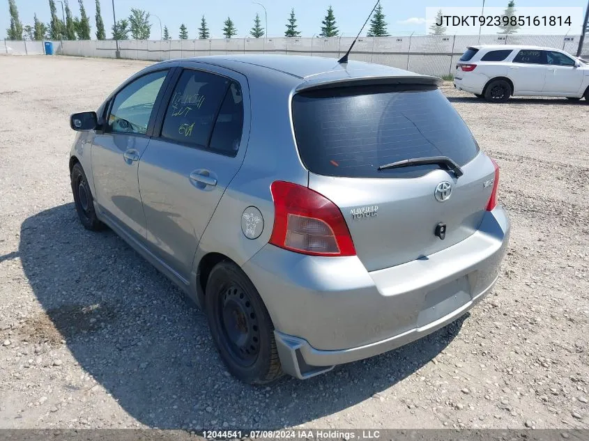 JTDKT923985161814 2008 Toyota Yaris