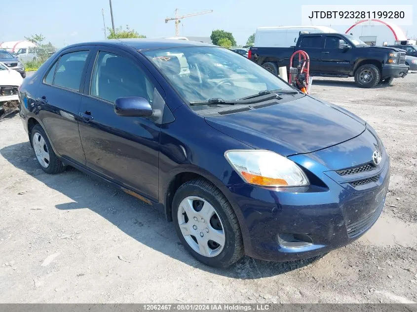 JTDBT923281199280 2008 Toyota Yaris