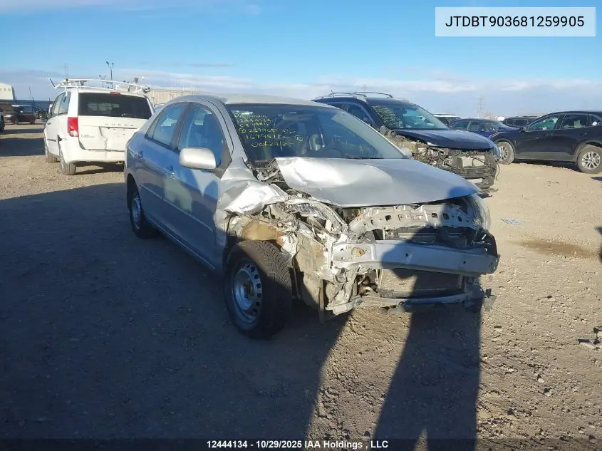 JTDBT903681259905 2008 Toyota Yaris
