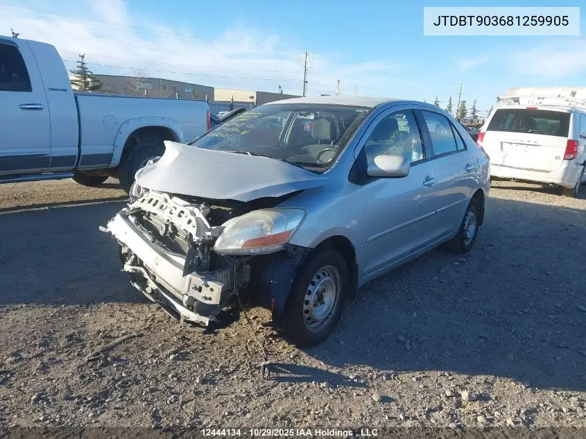 JTDBT903681259905 2008 Toyota Yaris
