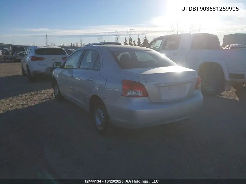 JTDBT903681259905 2008 Toyota Yaris