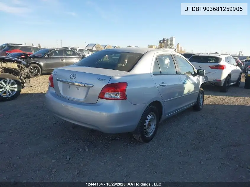 JTDBT903681259905 2008 Toyota Yaris