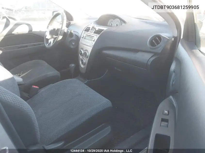 JTDBT903681259905 2008 Toyota Yaris