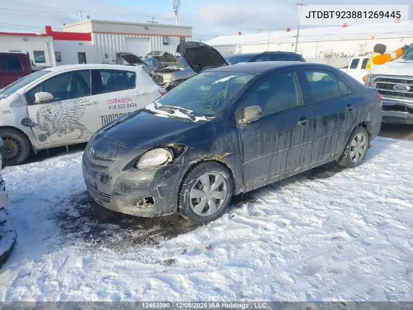 JTDBT923881269445 2008 Toyota Yaris