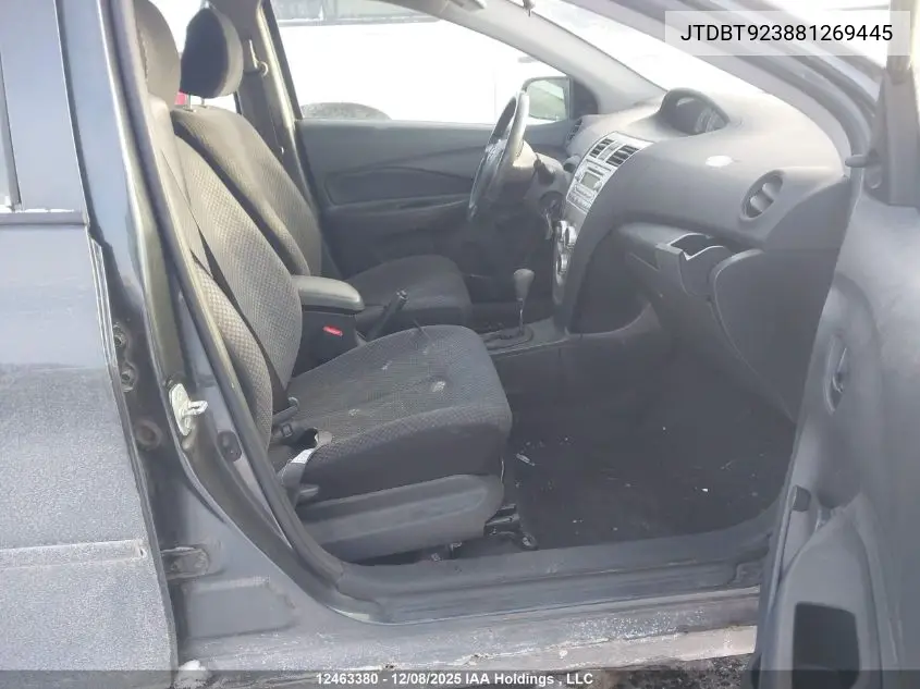 JTDBT923881269445 2008 Toyota Yaris