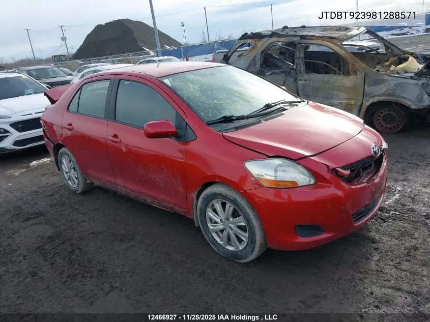 JTDBT923981288571 2008 Toyota Yaris