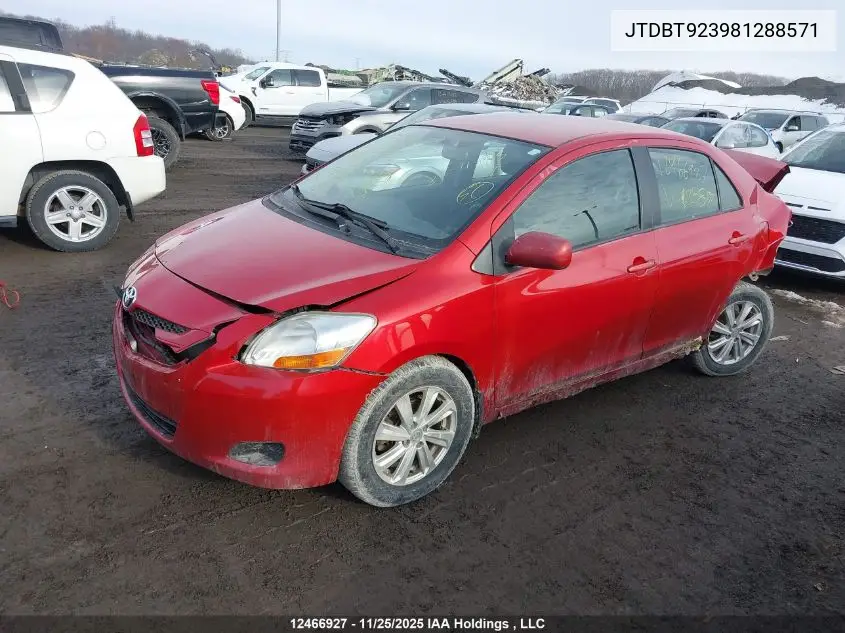 JTDBT923981288571 2008 Toyota Yaris