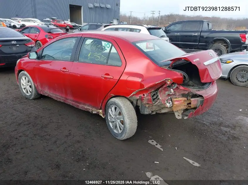 JTDBT923981288571 2008 Toyota Yaris