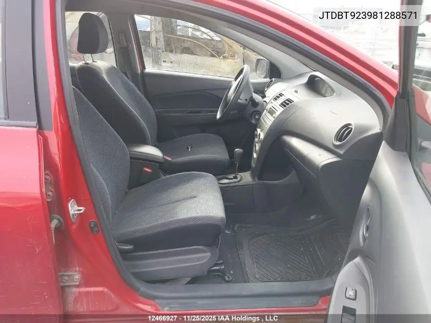 JTDBT923981288571 2008 Toyota Yaris