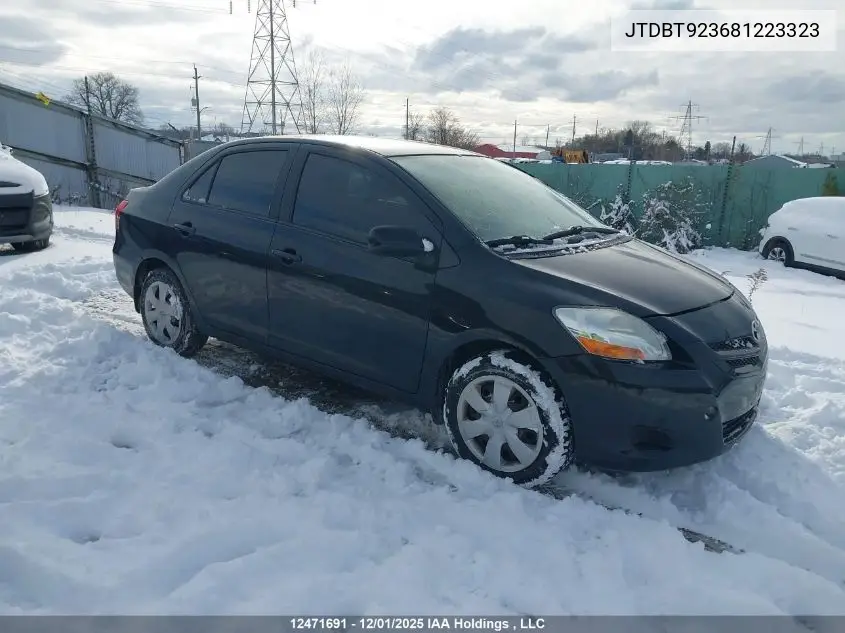 JTDBT923681223323 2008 Toyota Yaris