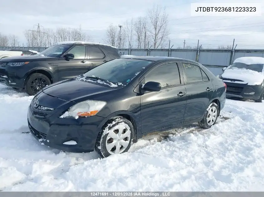 JTDBT923681223323 2008 Toyota Yaris