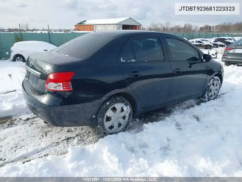 JTDBT923681223323 2008 Toyota Yaris