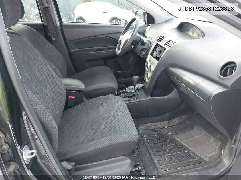 JTDBT923681223323 2008 Toyota Yaris