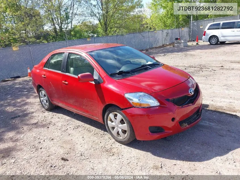 2008 Toyota Yaris VIN: JTDBT923681282792 Lot: 39378266