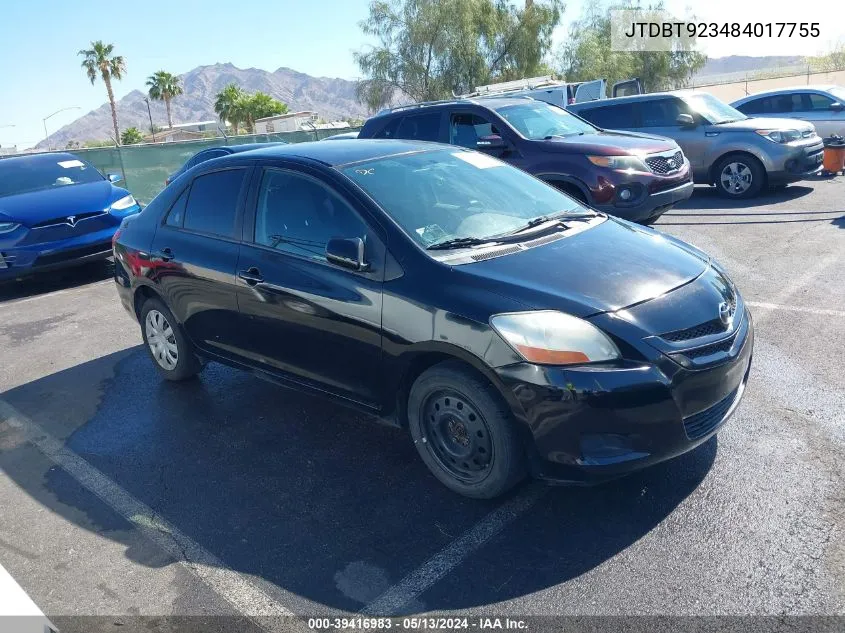 JTDBT923484017755 2008 Toyota Yaris